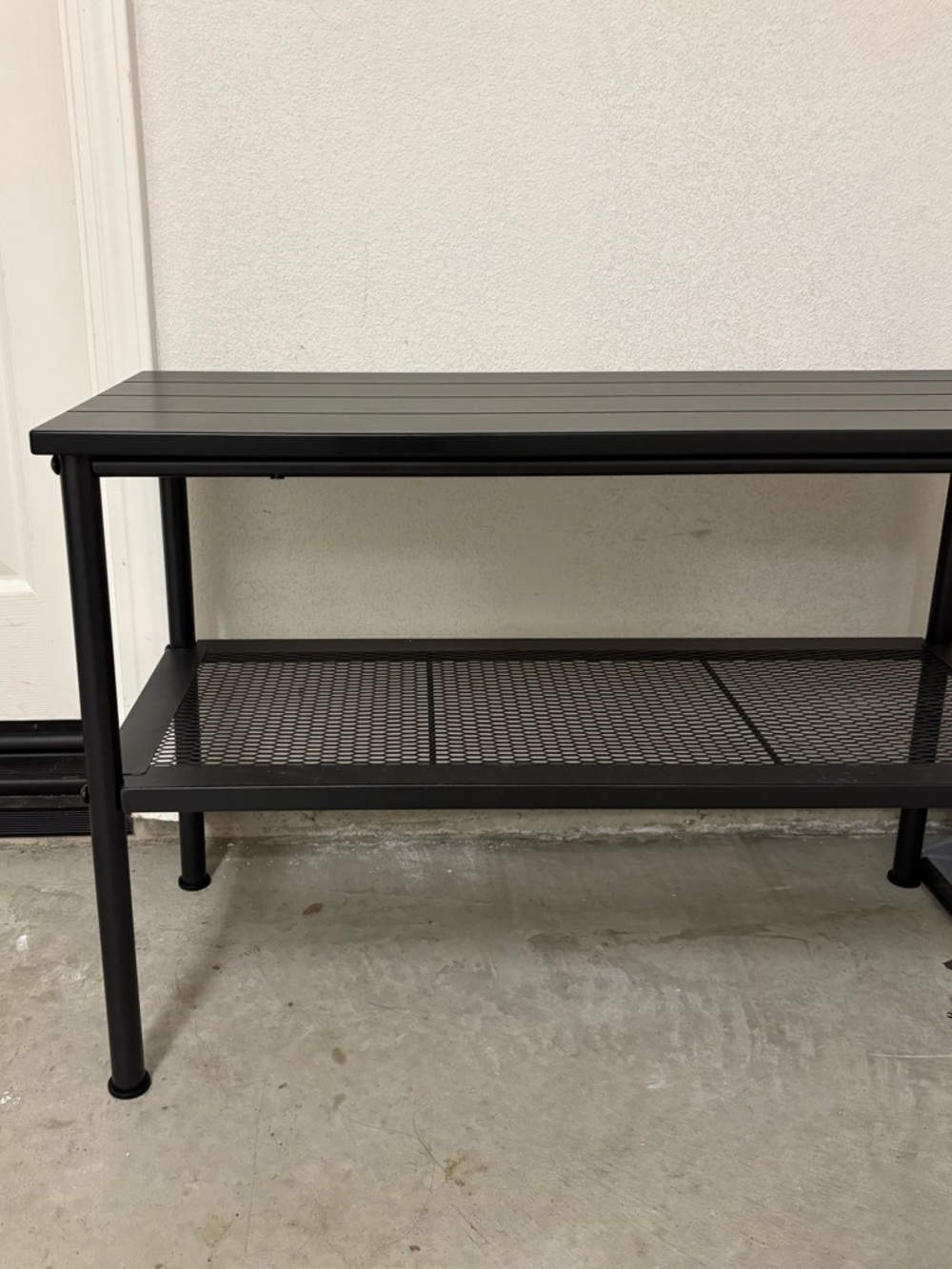 IKEA NIPÅSEN Black Bench with Shoe Storage - Picture 4 of 5